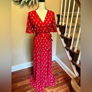 ba&sh maxi wrap dress  Size S